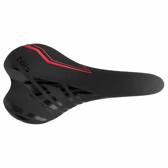 Töls Flat Sport Cykelsadel, Black, One Size