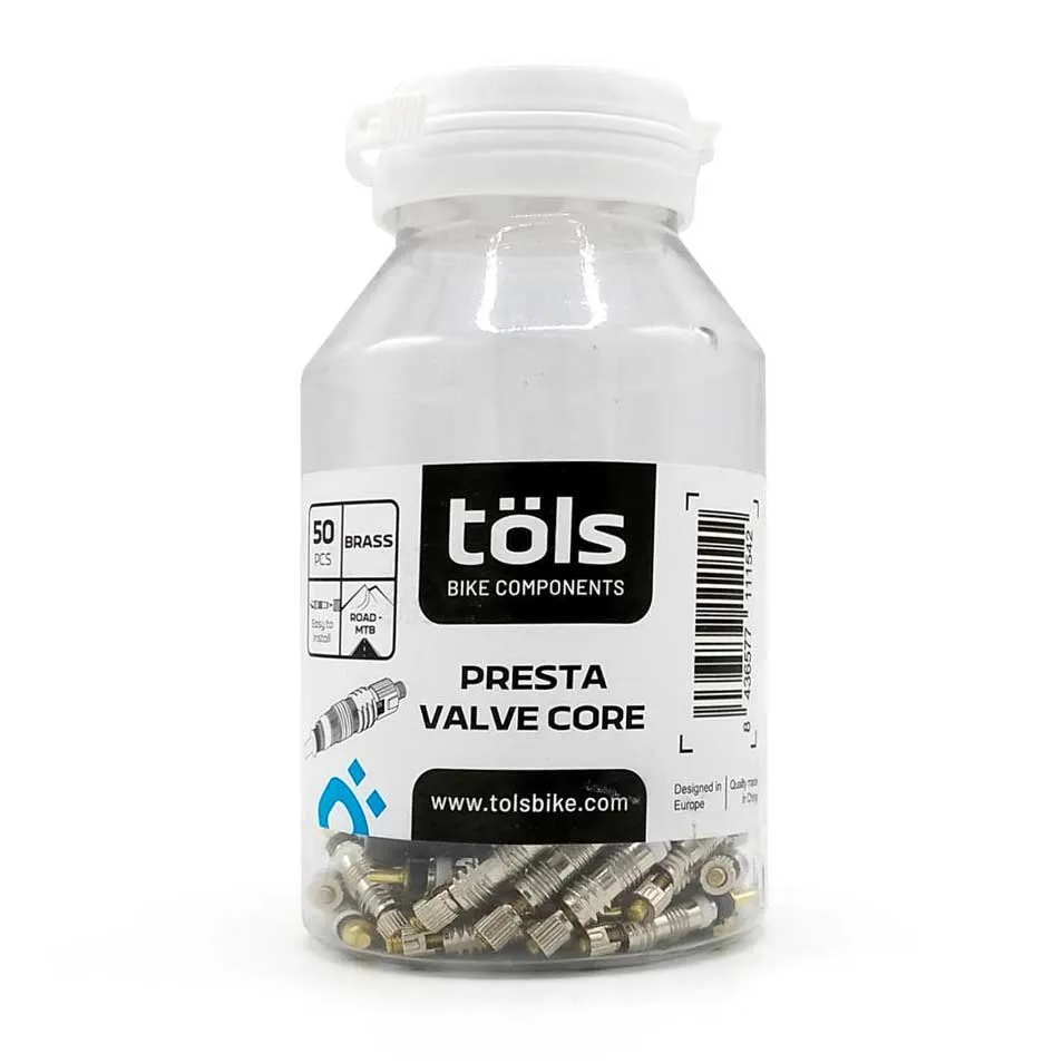 Töls Presta Ventilkärna 50 Enheter, Gold, One Size
