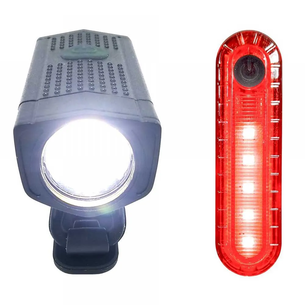 Töls Usb Cykellampset, Black, 350 Lumens / 10 Lumens