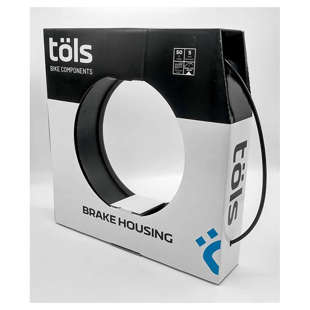 Töls Växelvajerhölje För Cykel 50 M, Black / white, 4mm