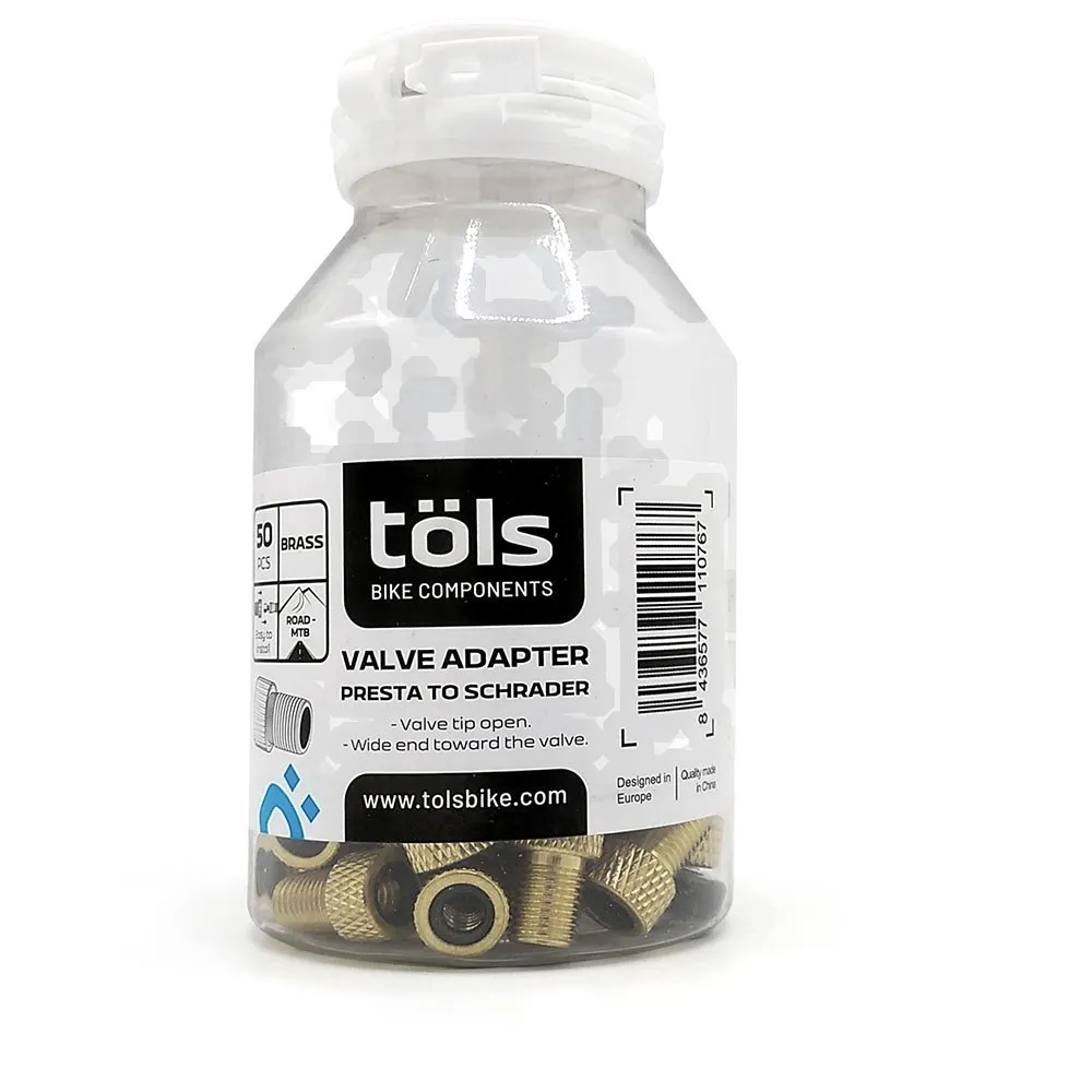 Töls Ventiladapter 50 Enheter, Gold, One Size Töls Ventiladapter 50 Enheter, Gold, One Size