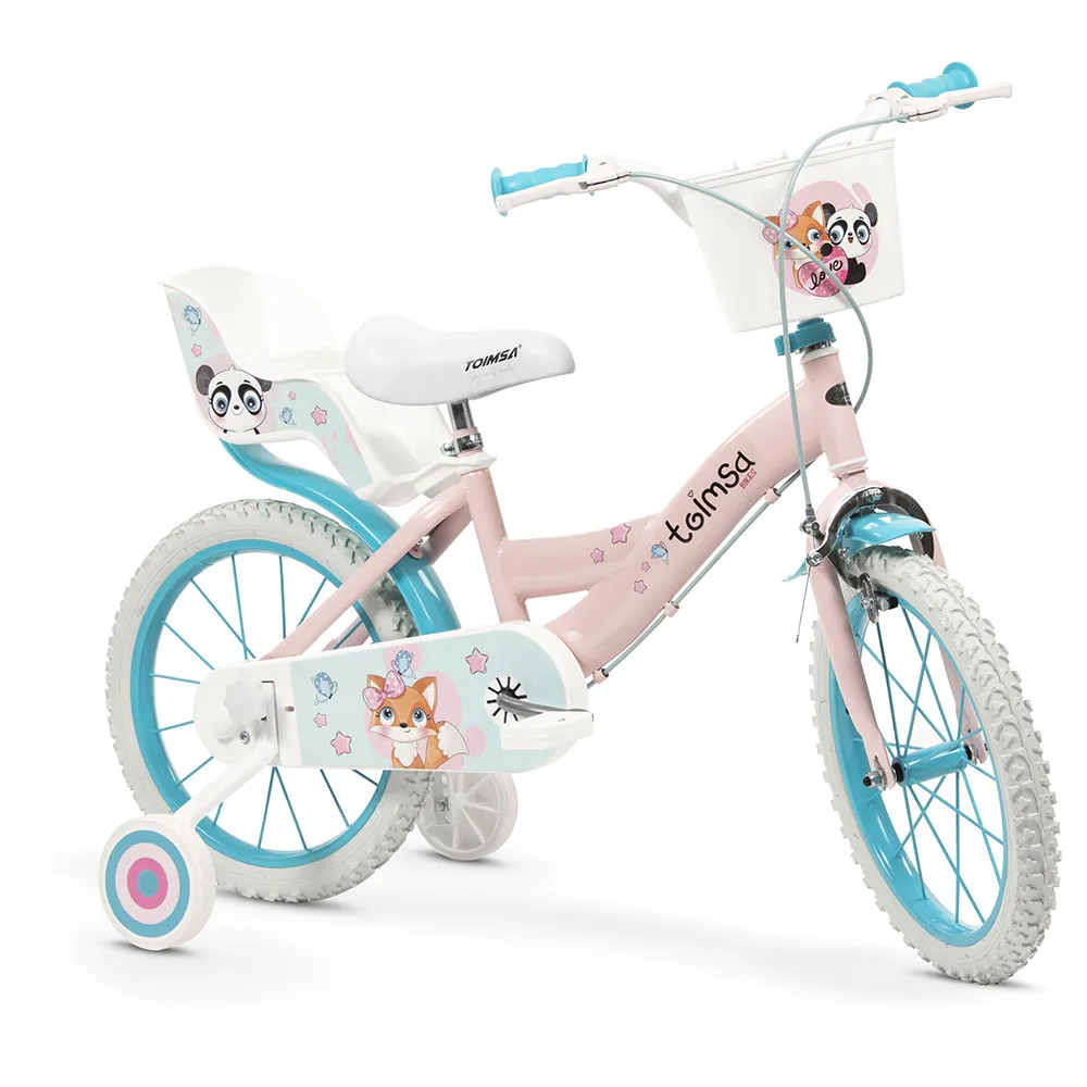 Toimsa Bikes 16´´ Cuddly Cykel, Pink, 5-7Y