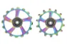 TOKEN 14/16 kuggar Pulleyhjul till 12 speed MTB Oil Slick, Multifärgad
