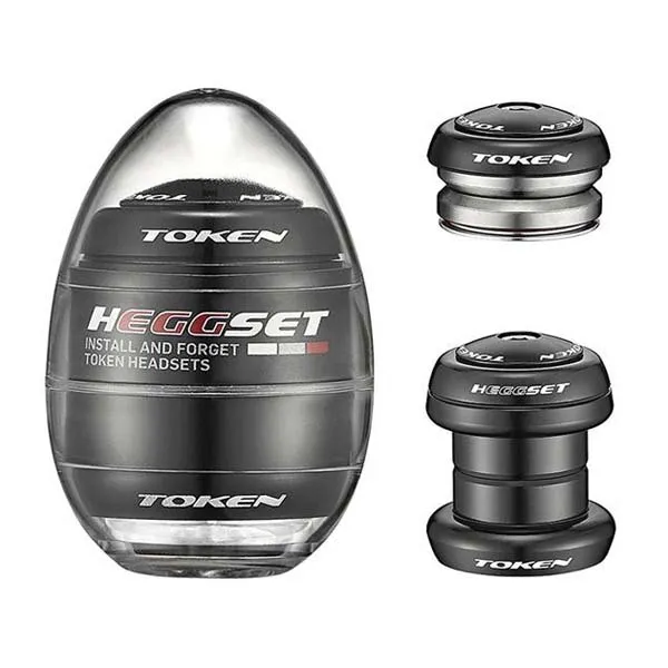 TOKEN A-head 2 In 1 Heggset 34-41 Mm 1 1/8´´ Integrerat Styrlager, Black, One Size
