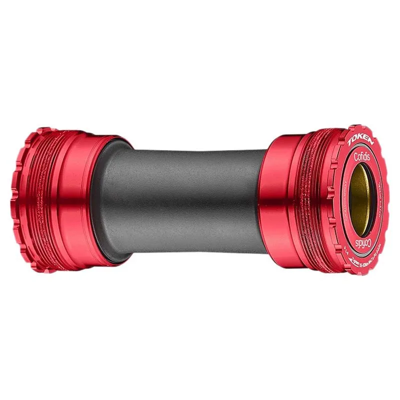 TOKEN Ninja Bb47v24 Cofidis Tbt Vevlagerskoppar, Black / red, 47mm, 85.5-91.5mm