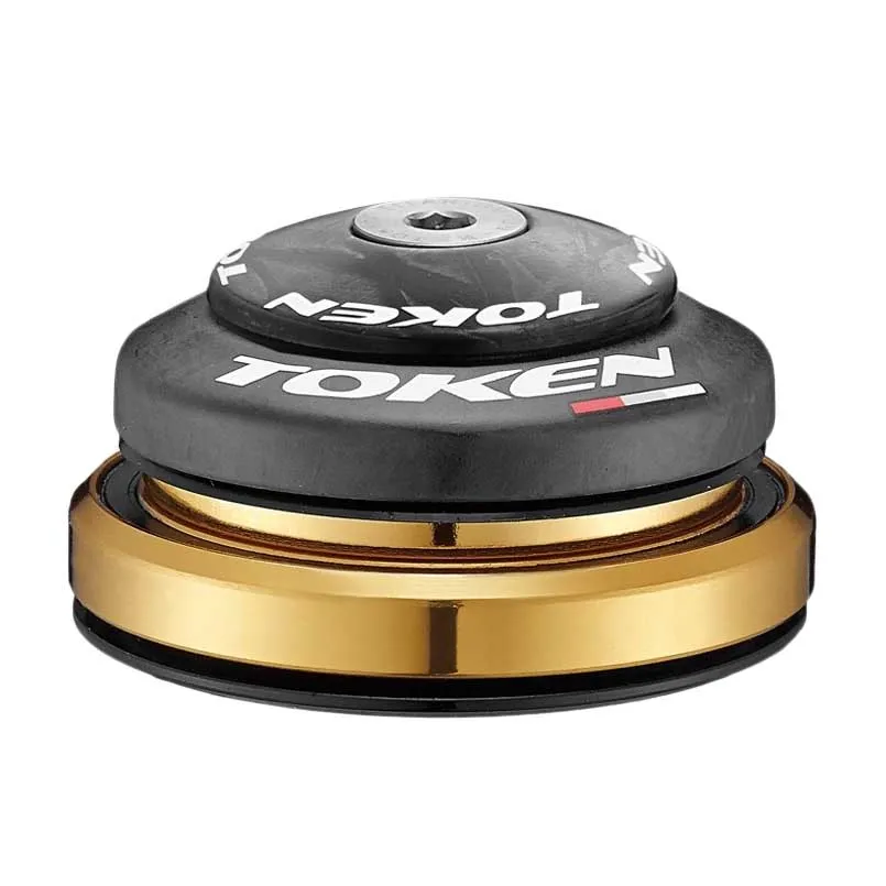 TOKEN Omega C-serie Ahead 1 1/8´´ Taper 1.5´´ 42/52 Mm Integrerat Styrlager, Black carbon, One Size