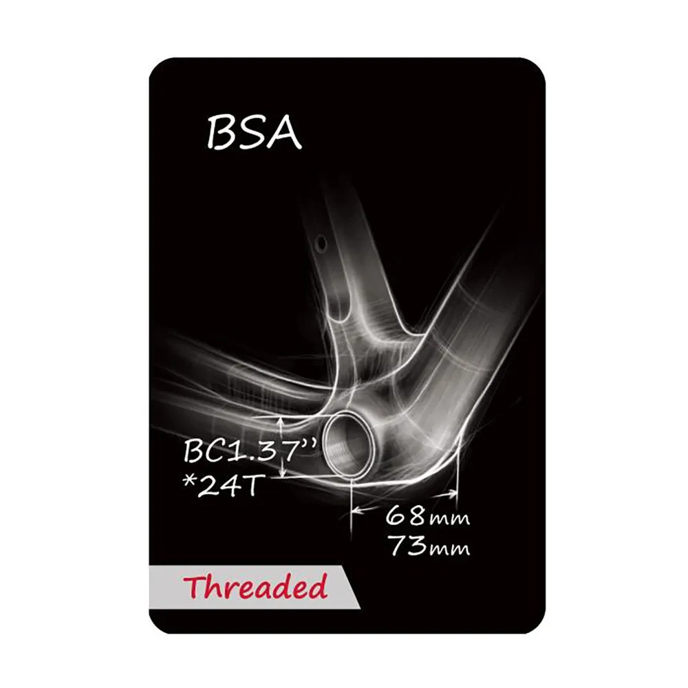 TOKEN Tk878ex Bsa Threaded Bb Vevlagerskoppar, Black, 68/73mm