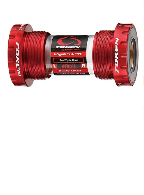 TOKEN Vevlager BSA till Racer/MTB - Röd