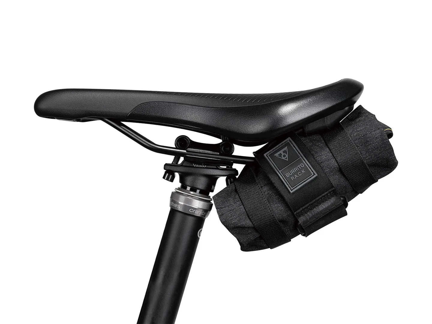 Topeak Burrito Pack Sadelväska, Black / yellow, One Size