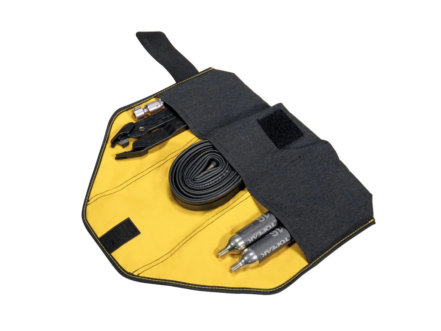 Topeak Burrito Pack Sadelväska, Black / yellow, One Size