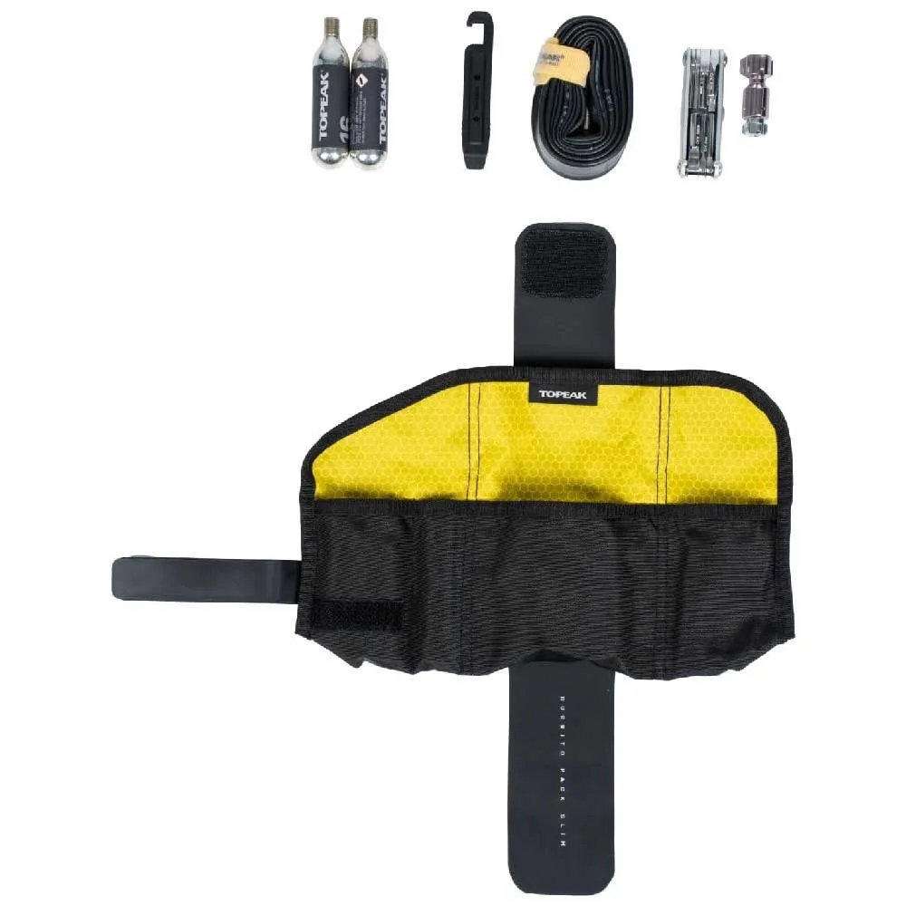 Topeak Burrito Pack Slim Verktygssadelväska, Black, One Size Topeak Burrito Pack Slim Verktygssadelväska, Black, One Size