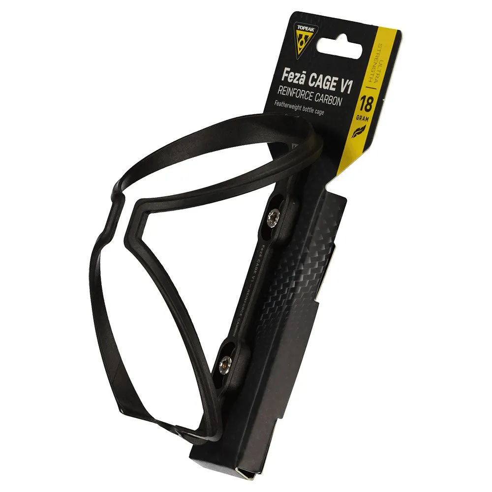 Topeak Feza V1 Reinforca Carbon Flaskhållare, Black, One Size