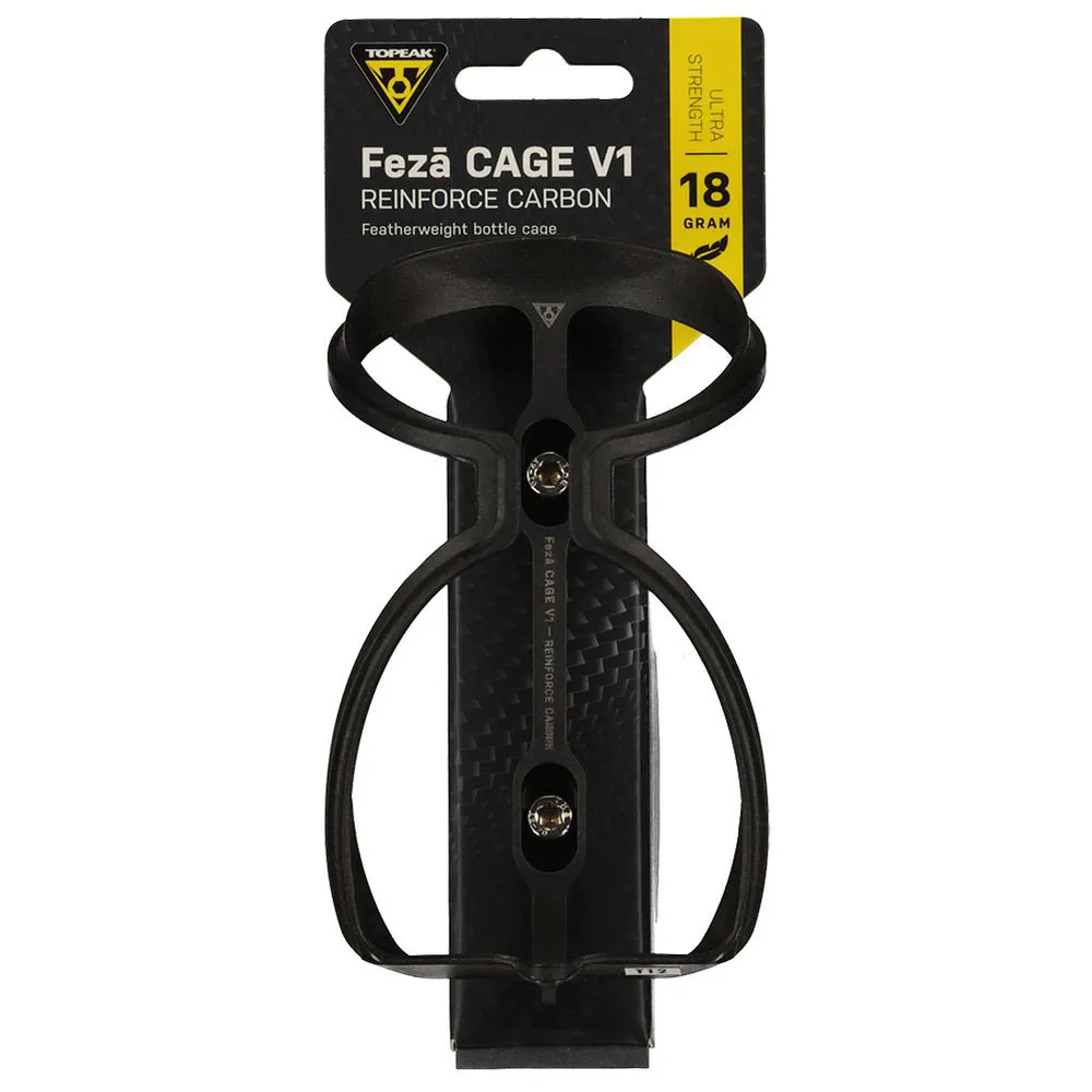 Topeak Feza V1 Reinforca Carbon Flaskhållare, Black, One Size