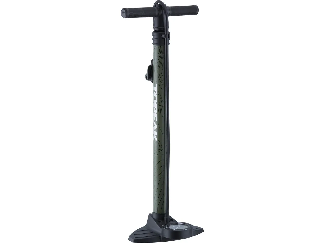 Topeak JoeBlow Mountain II Standpumpe, Black / green, 60psi Topeak JoeBlow Mountain II Standpumpe, Black / green, 60psi