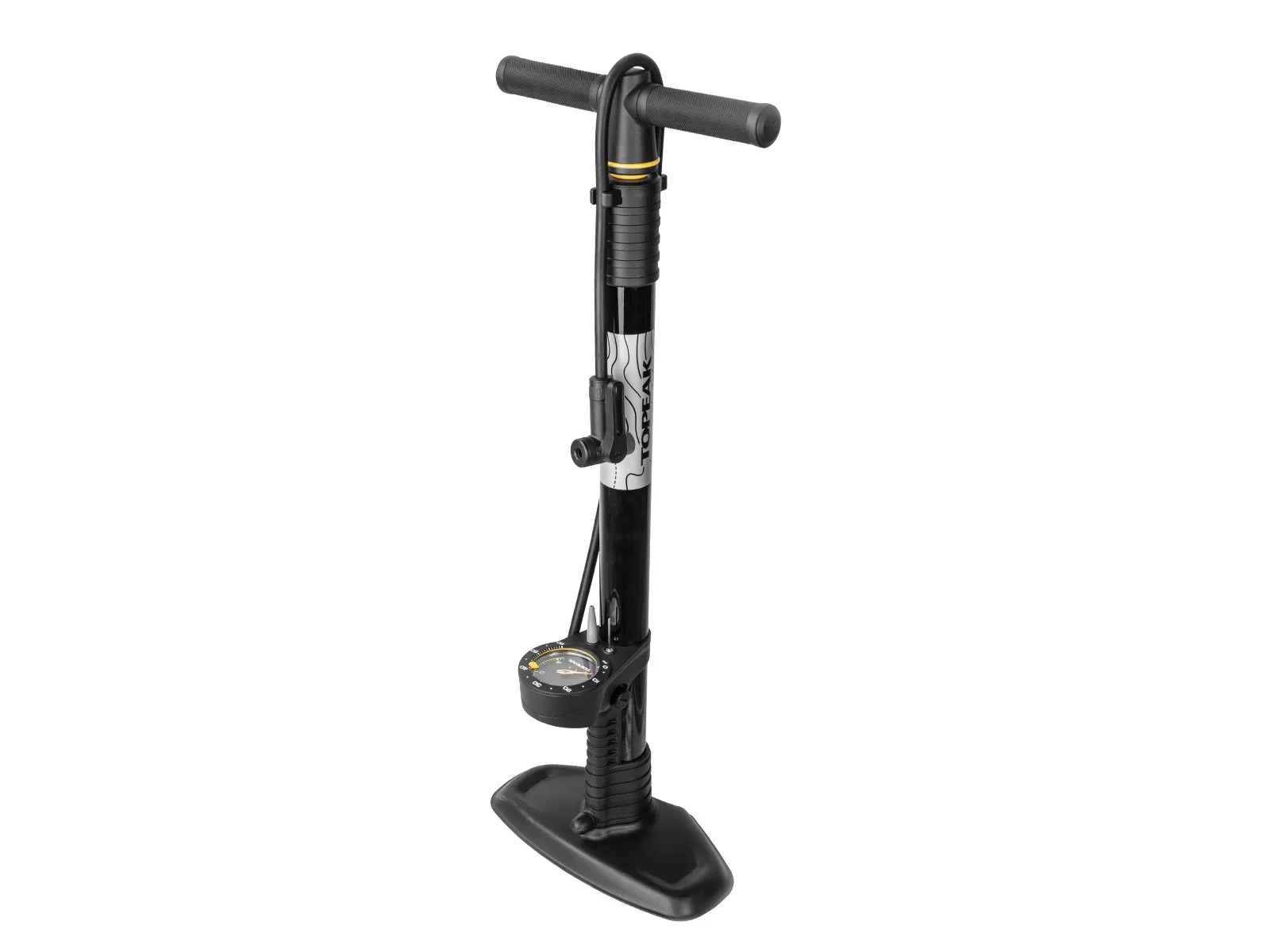 Topeak JoeBlow Mountain X fotpump, Svart Topeak JoeBlow Mountain X fotpump, Svart