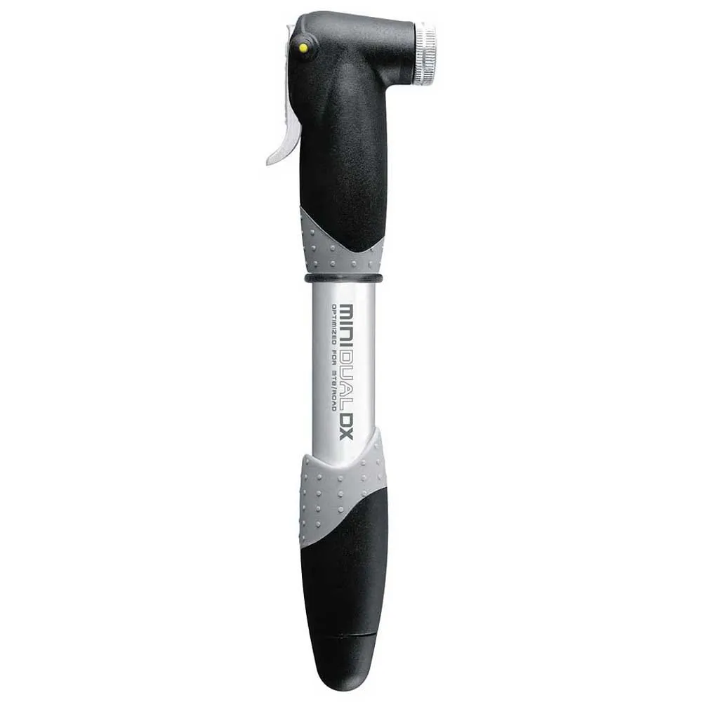 Topeak Mini Dual DX Minipumpe, Black / silver, 120psi Topeak Mini Dual DX Minipumpe, Black / silver, 120psi