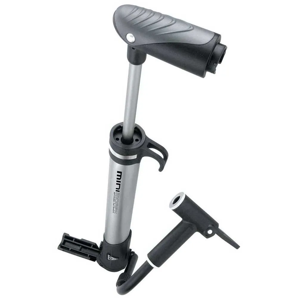 Topeak Morph Mini Pump, Silver / black, 160psi