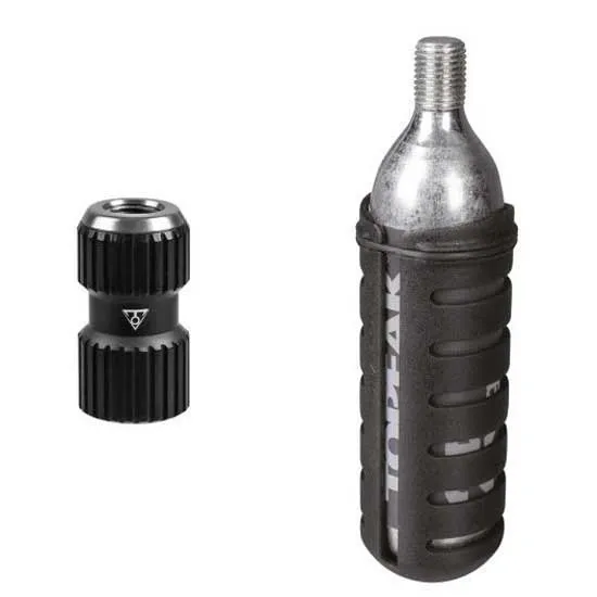 Topeak Nano Air Booster 25gr Co2-patron, Silver / black, One Size