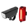Topeak Powerlite Bt Combo Cykellampset, Black / red, 800 / 80 Lumens