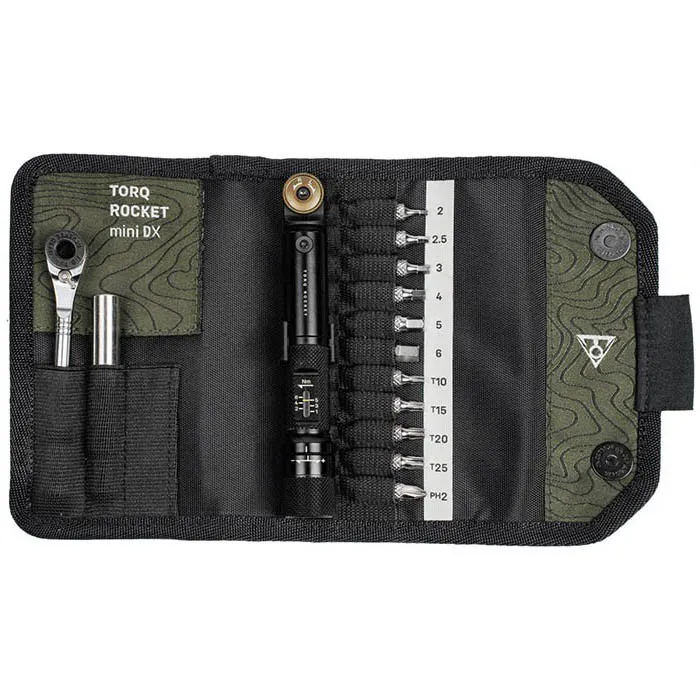 Topeak Rocket Mini Dx Torque Verktygssats, Black / silver, One Size