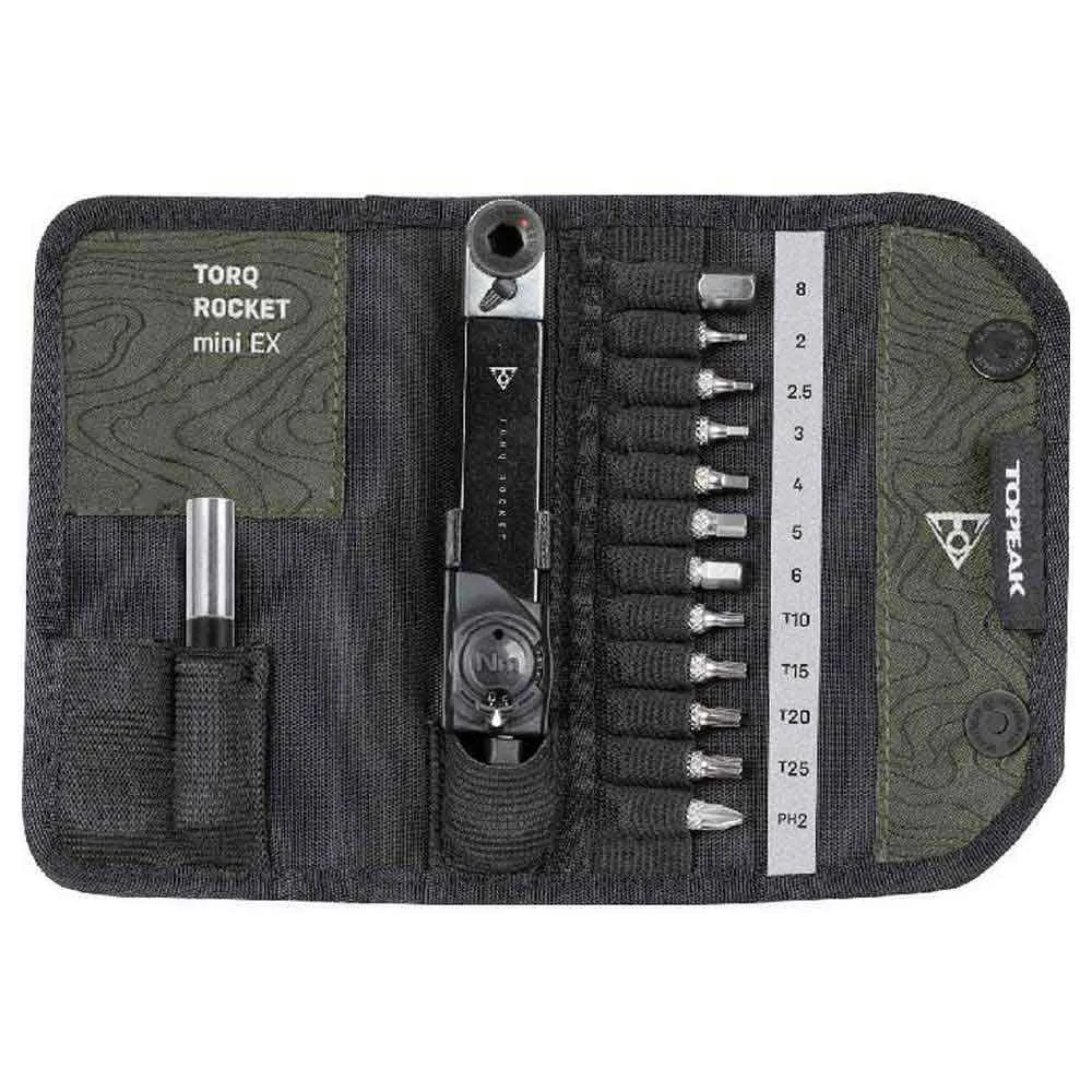 Topeak Rocket Mini Ex Momentnyckel, Black, One Size