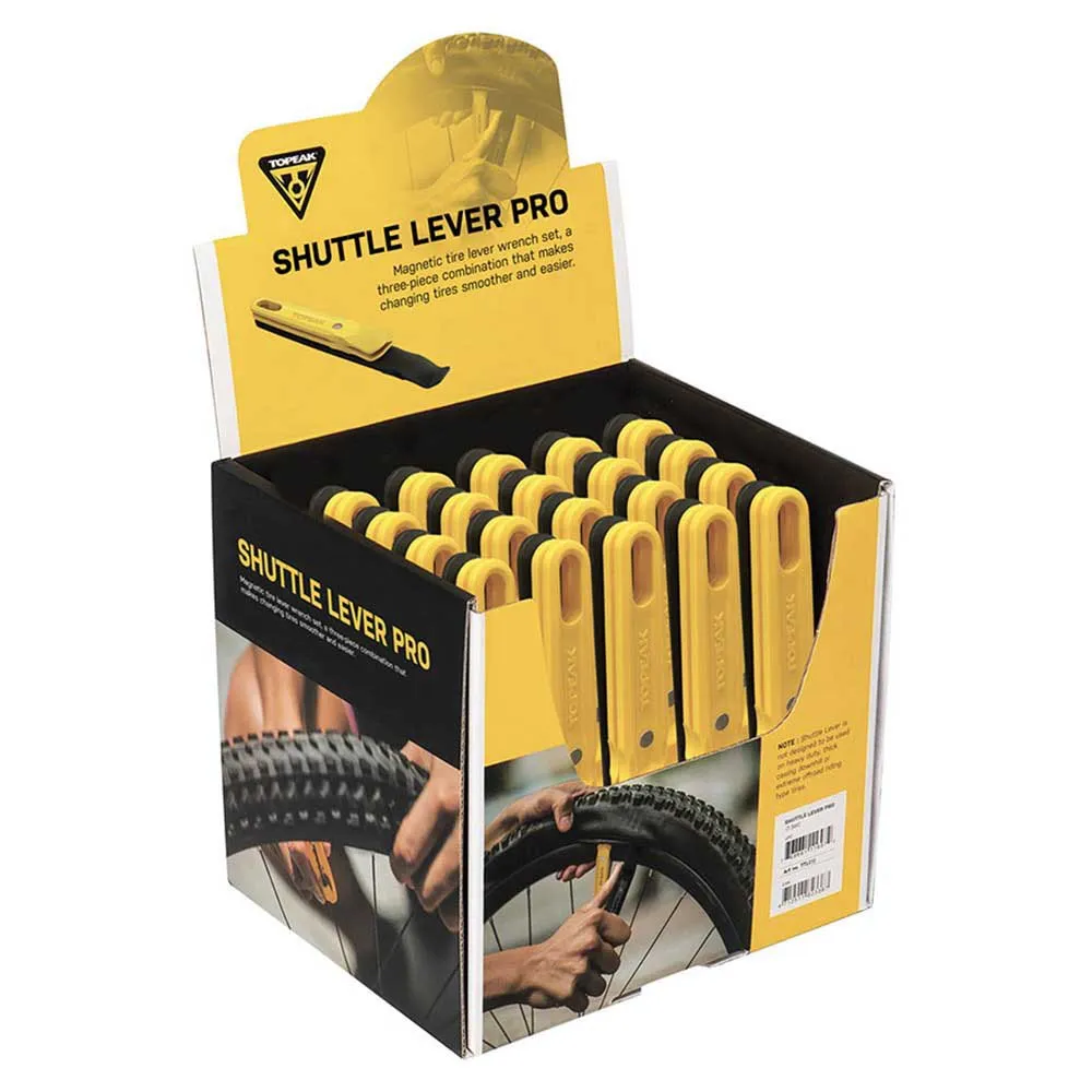 Topeak Shuttle Pro Däckjärn 20 Enheter, Black / yellow, One Size