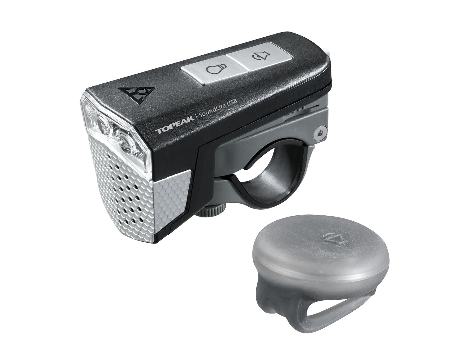 Topeak Soundlite USB Ljus med Horn Topeak Soundlite USB Ljus med Horn