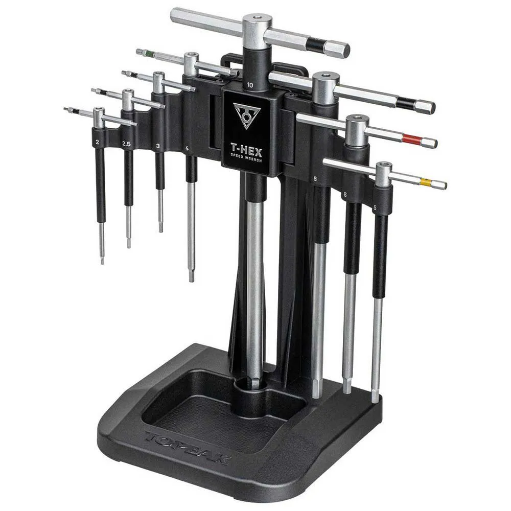 Topeak T-hex Speed Nyckelsats, Black / silver, One Size Topeak T-hex Speed Nyckelsats, Black / silver, One Size