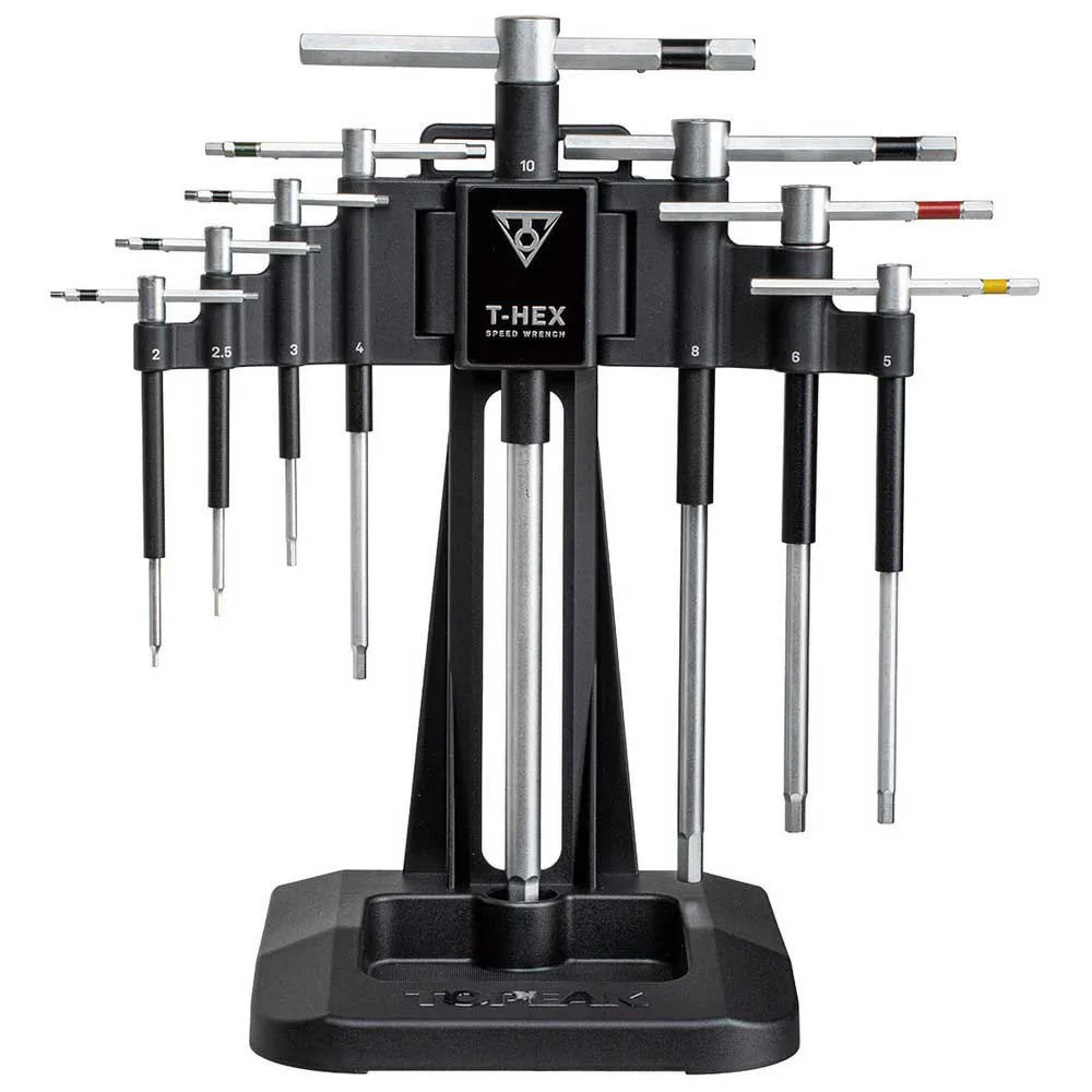 Topeak T-hex Speed Nyckelsats, Black / silver, One Size Topeak T-hex Speed Nyckelsats, Black / silver, One Size
