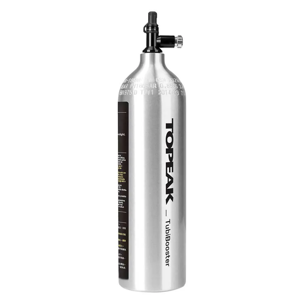 Topeak Tubibooster Pump, Chrome, One Size