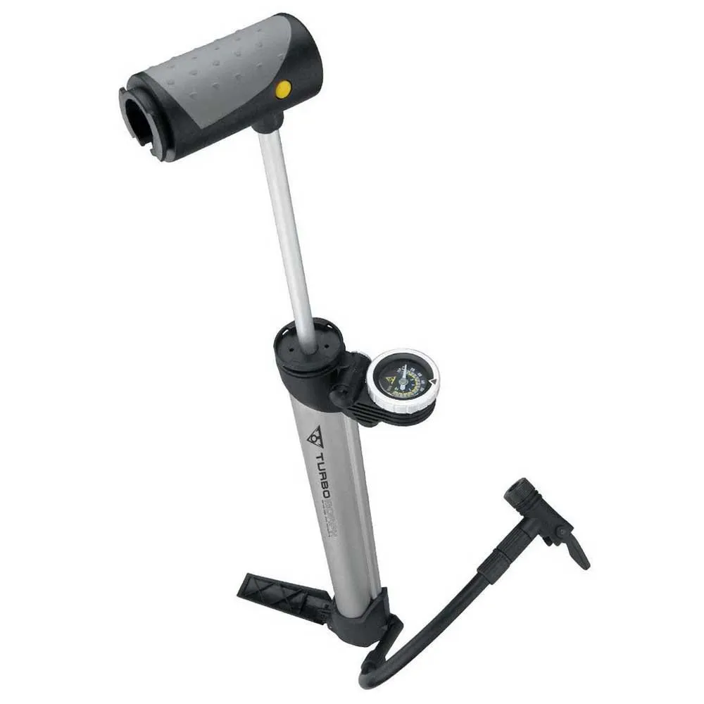 Topeak Turbo Morph G Cykelpump, Black / silver, 160psi Topeak Turbo Morph G Cykelpump, Black / silver, 160psi