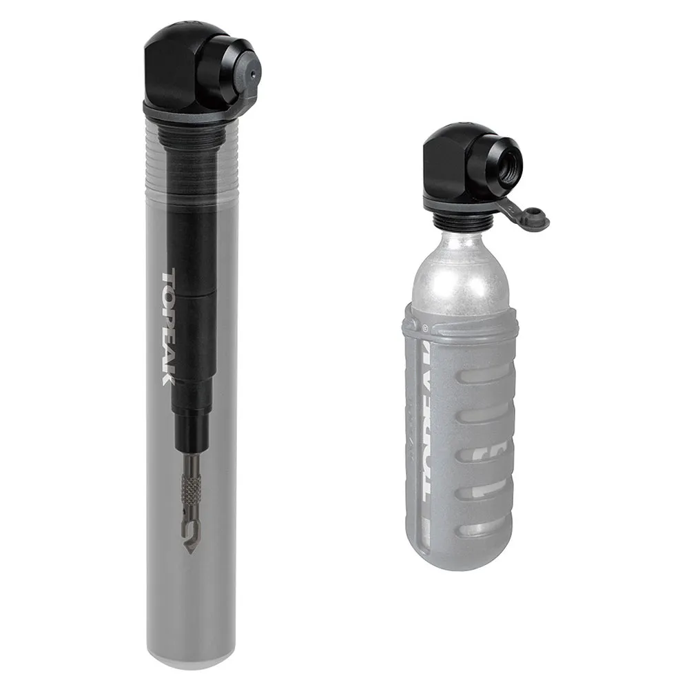 Topeak Two Timer Xt Mini Pump, Black, One Size Topeak Two Timer Xt Mini Pump, Black, One Size