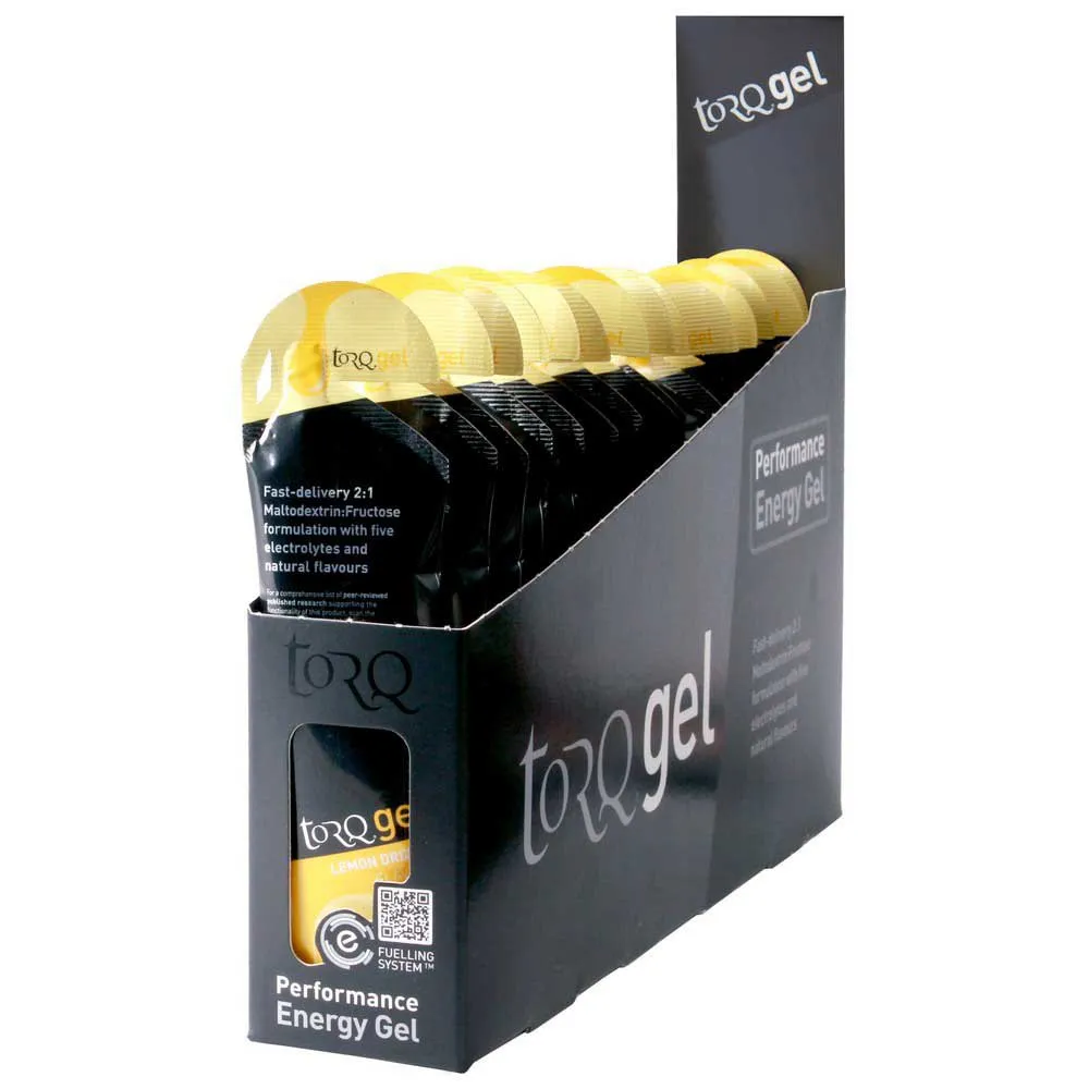 Torq Låda Med Energigeler Citronkaka Med Glasyr 45g 15 Enheter, One size