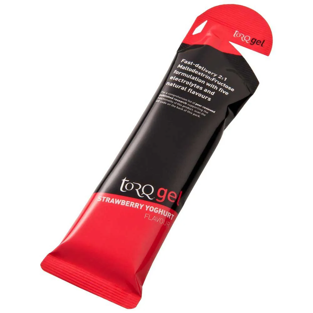Torq Låda Med Energigeler Jordgubbsyoghurt 45g 15 Enheter, One size
