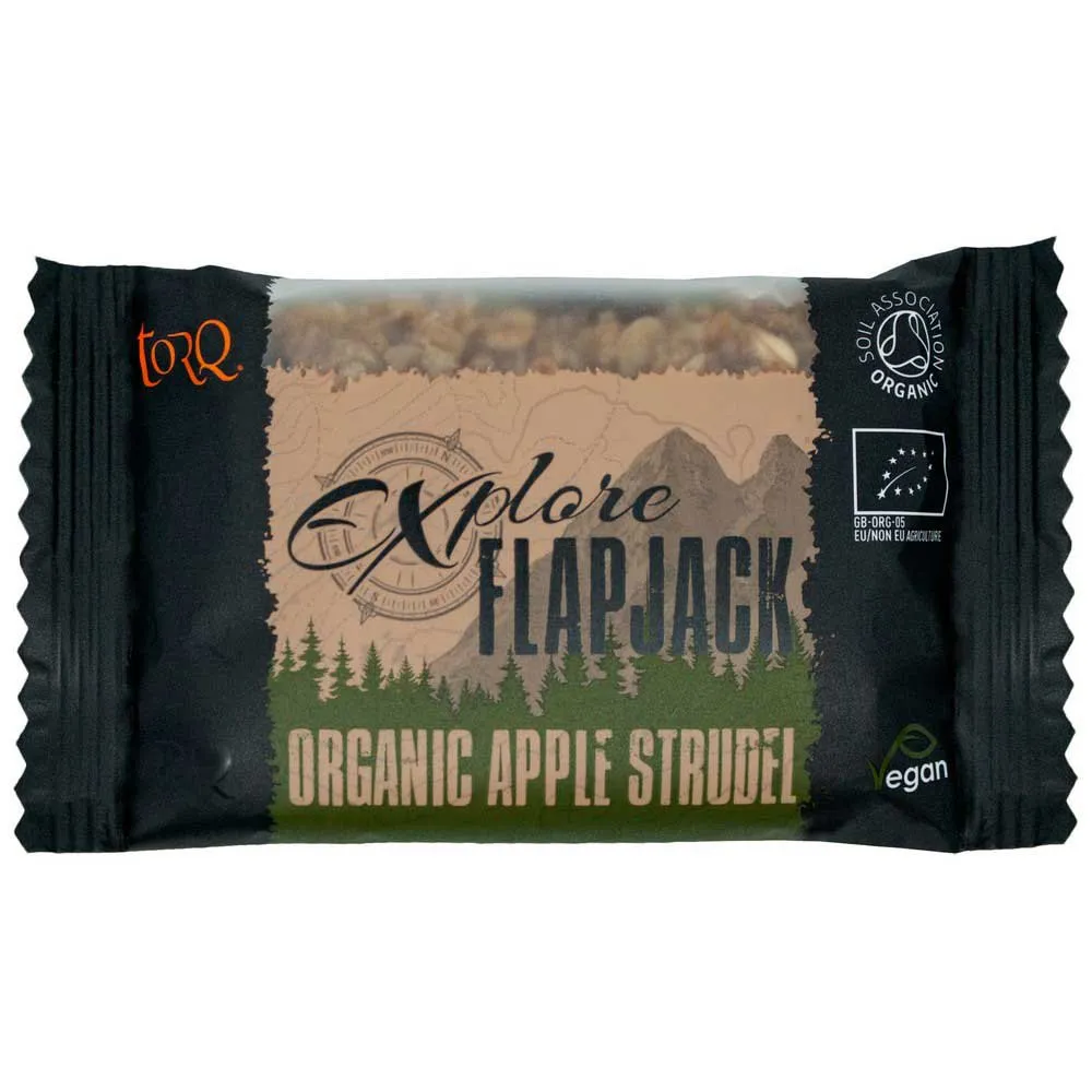 Torq Utforska Flapjack Organic Energy Bars-lådan äppelstrudel 65g 20 Enheter, One size