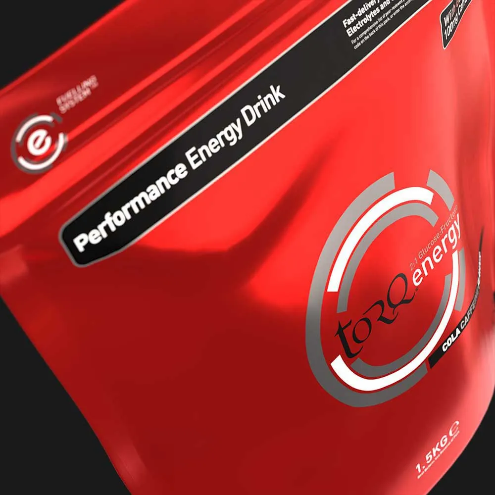 Torq With Powder Cola Energi Koffein 1500g, Red, One Size