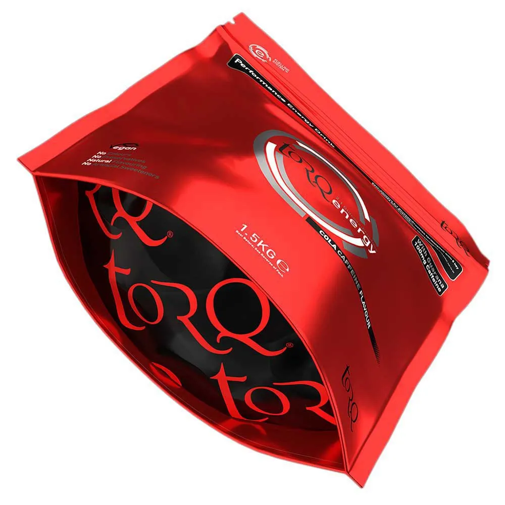 Torq With Powder Cola Energi Koffein 1500g, Red, One Size