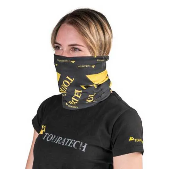 Touratech Logo Halsvärmare, Black / yellow