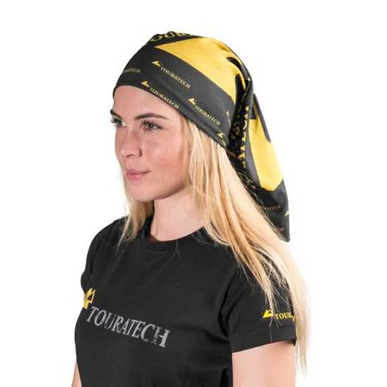 Touratech Logo Halsvärmare, Black / yellow