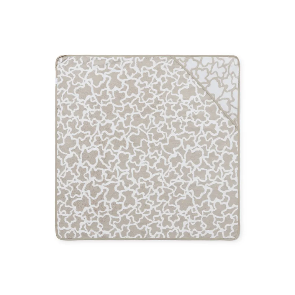 Tous Rysk Handduk Och Vante, Grey, One Size