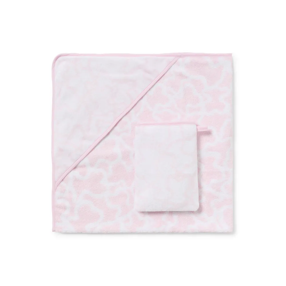 Tous Rysk Handduk + Vante, Pink, One Size