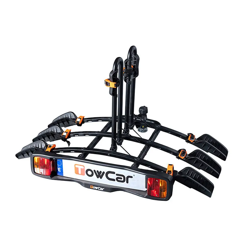 Towcar B3 4 Functions Cykelställ För 3 Cyklar, Black, 3 Cykels