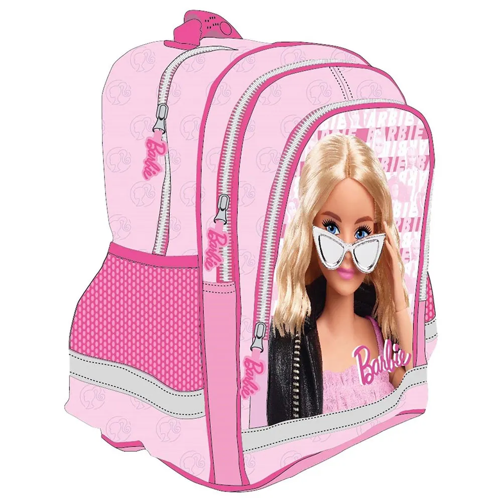 Toybags Barbie Dubbel Ryggsäck Anpassningsbar Till Bil 41.5x30x17 Cm, Multicolor