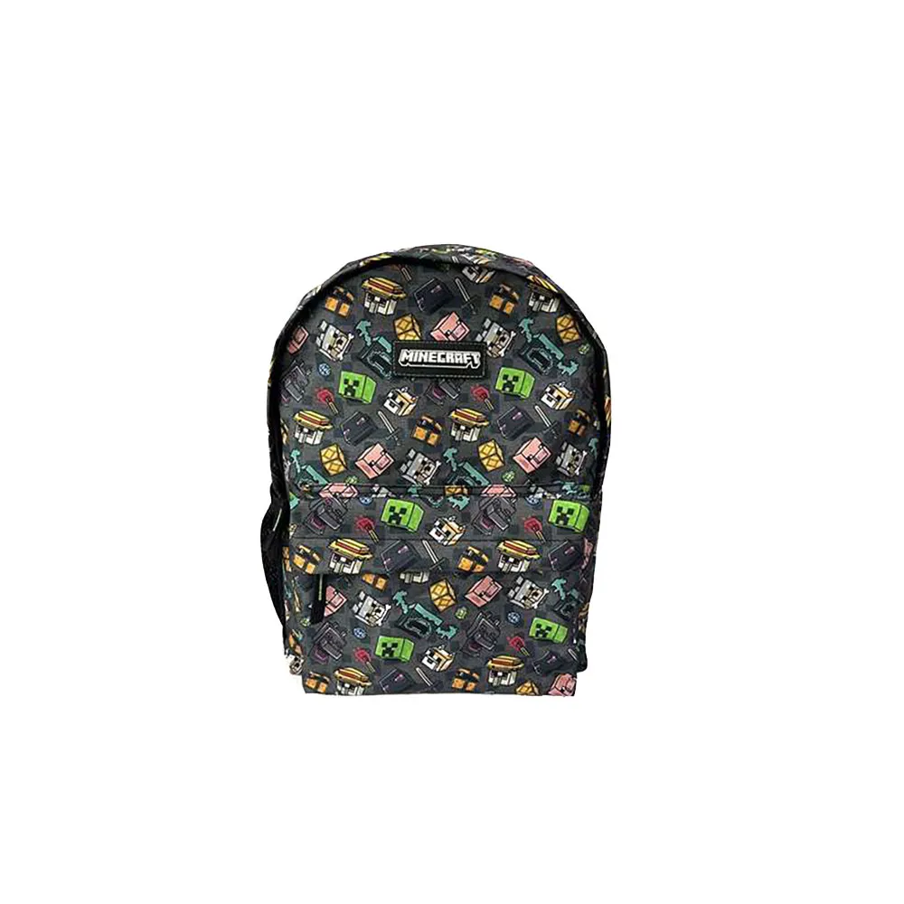 Toybags Minecraft Pixel 25 Bilanpassad Vadderad Ryggsäck, Multicolor