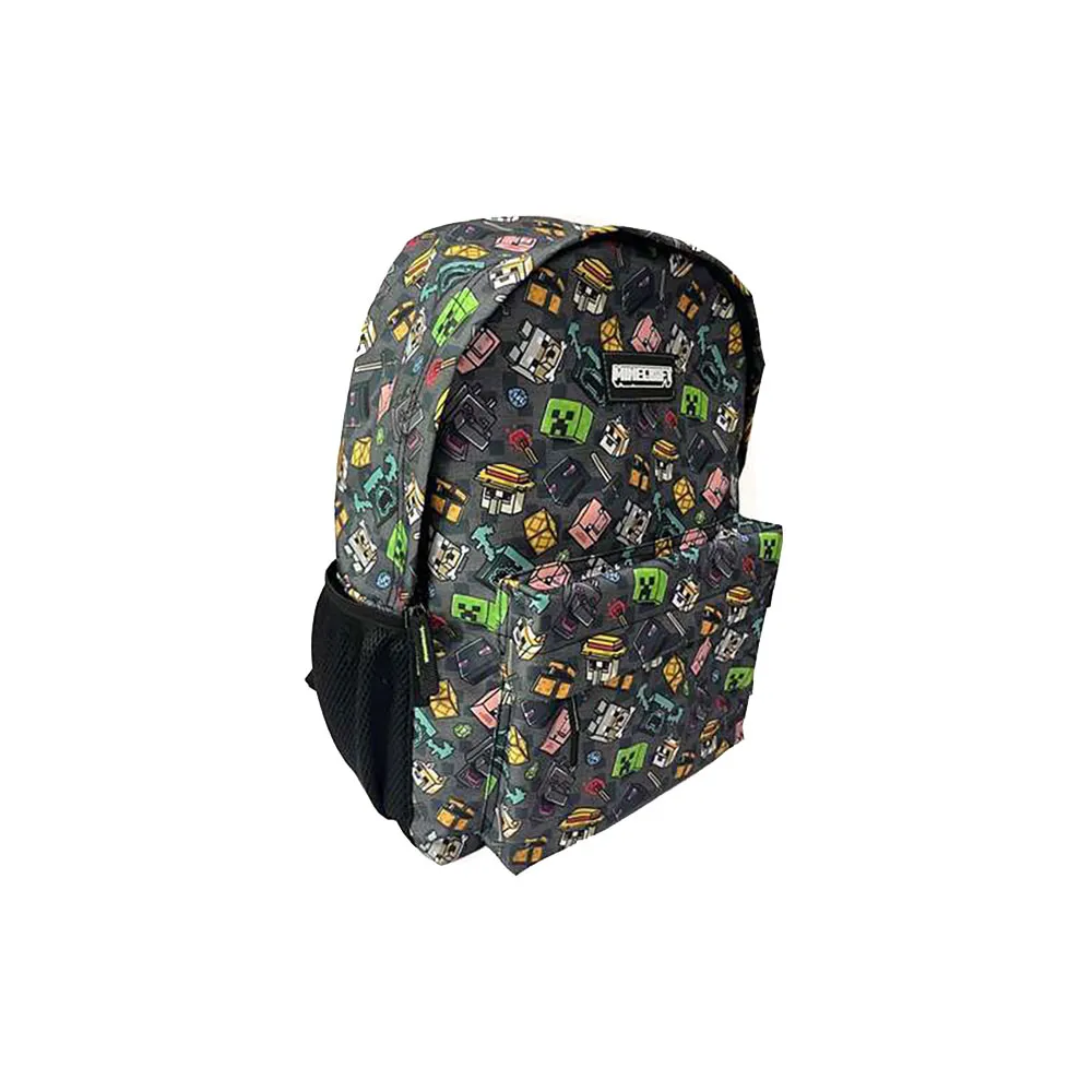 Toybags Minecraft Pixel 25 Bilanpassad Vadderad Ryggsäck, Multicolor