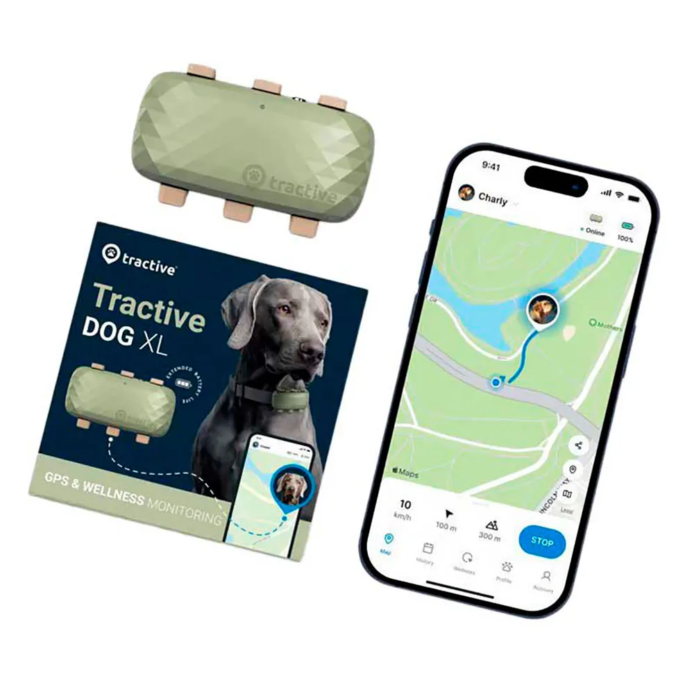 Tractive Dog Xl Gps-locator, Green, One Size