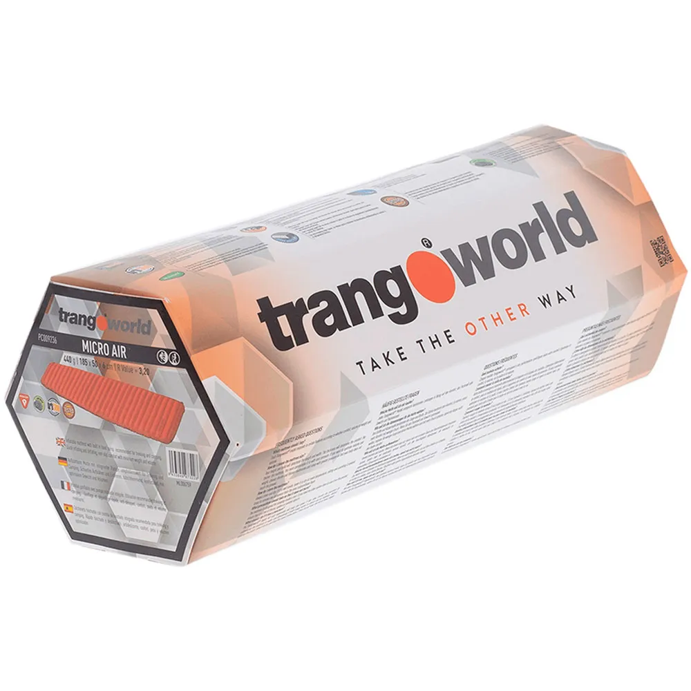 Trango Micro Air Uppblåsbar Madrass, Cherry tomato / dark shadow