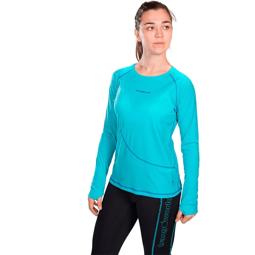 Trango Seira T-shirt Med Lång ärm, Turquoise / dark blue