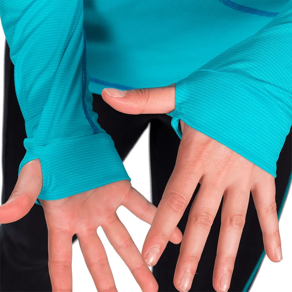 Trango Seira T-shirt Med Lång ärm, Turquoise / dark blue