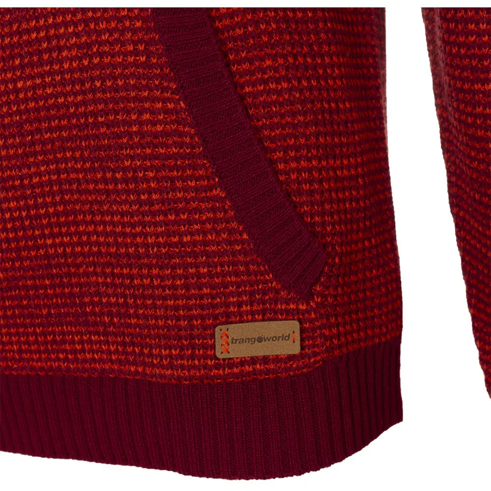 Trango Toscarri Sweatshirt Med Dragkedja, Cabernet / red orange